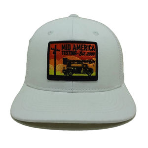 Casquette de camionneur blanche structurée au design personnalisable, tenue sportive et tendance Streetwear pour adultes, fabriquée au Vietnam Fabricant - Product Image 1