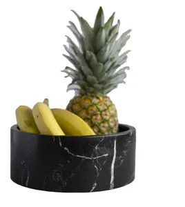 Lack Stone-cuenco de fruta para fabricación, artículo para frutas de mármol de latón con logotipo personalizado a bajo precio