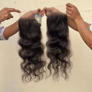 Cabello humano natural rizado HD 5x5 13x6, pelucas frontales de encaje completo transparente con cutícula DE LA India alineada - Product Image 1