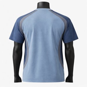 Camiseta Deportiva de Secado Rápido para Hombre, Transpirable, de Poliéster, para Gimnasio, Running, Fitness, con Logotipo Personalizado, Manga Raglán, Ropa Deportiva - Product Image 2