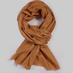 Bufanda y Chal de Cachemira 100% para Invierno, Largo, Ligero y Cálido, con Logotipo Personalizado, Color Sólido, Hijab de Moda para Mujer, de Delhi - Product Image 6