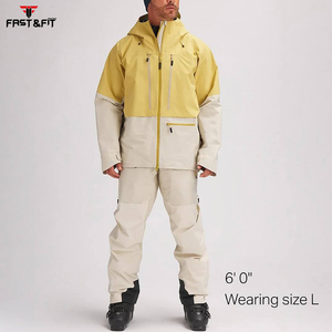 Chaqueta de esquí para hombre más vendida, tallas personalizadas, alta calidad, impermeable, a prueba de viento, secado rápido, ropa de nieve, talla grande, estampado de esquí - Product Image 3