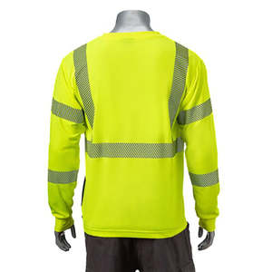 Camisetas de Trabajo de Alta Visibilidad Personalizadas de Polialgodón con Reflectores de Seguridad para la Construcción - Product Image 3