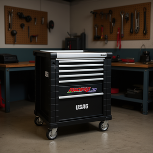 Armoire à roulettes Usag Racing avec un assortiment de 156 pièces pour l'entretien des outils, modèle 495 MB - Product Image 3