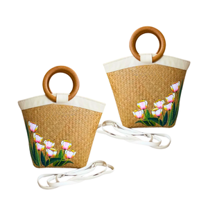 Premium SEAGRASS <b>HANDBAG</b> Design with Removable Strap Eco-Friendly for <b>Summer</b> Ladies Bag for Women Women's <b>Handbags</b> Purses - Product Image 1