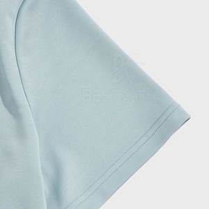 Conjunto de camiseta y pantalones cortos de algodón de estilo sencillo único para hombre, conjunto informal de camiseta y pantalones cortos con cordón para hombre - Product Image 3