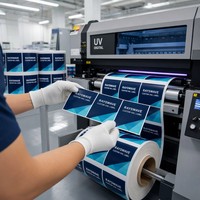 Etiqueta Adhesiva Impermeable Personalizada para Viales de 5 ml, Rollo de Etiquetas para Envases de Botellas de Vidrio para Medicamentos, MOQ de Lote Pequeño 100 Piezas