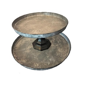 Présentoir à gâteau en métal galvanisé frais décoration de gâteau de mariage et de fête supports à gâteau de luxe couleur de forme de taille personnalisée - Product Image 5