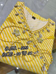 Nuevo hermoso vestido Jaipuri estampado Lahariya de algodón puro - Product Image 4