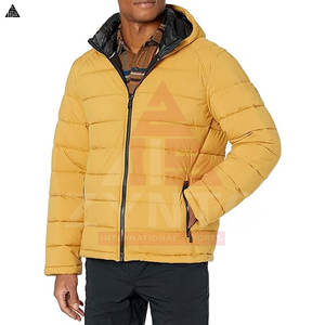 Custom Made Logo Man's Stand Collar Winter <b>Waterproof</b> <b>Padded</b> Bubble <b>Jacket</b> Quilted Outdoor Custom Puffer <b>Jacket</b> Man - Product Image 4