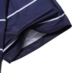 Polo para hombre blanco 100% algodón ajustado de alta calidad con estampado bordado personalizado al por mayor - Product Image 3