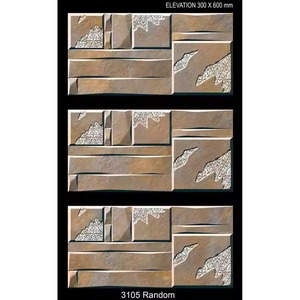 Diseño de ladrillo de piedra colorido 300x600mm Lappato rústico semipulido terrazo porcelana cerámica Digital azulejos de pared 30x60cm - Product Image 4
