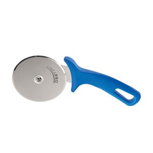 Roulette à pizza PREMIUM - 100 mm - Lame en acier inoxydable et manche en plastique - Bleu - Product Image 1