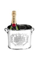 Vente en gros King Crown Refroidisseurs de vin en métal Seaux à vin à champagne en acier inoxydable Refroidisseurs pour seau de fête Prix de gros