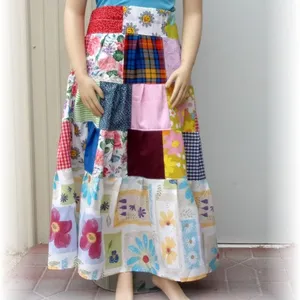 Patchwork Wrap Skirt Dress Gypsy Boho India Cotton Women's clothing Wraparound Boho Around Skirt Hippie Gypsy Skirts patch