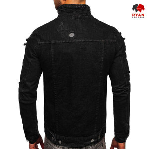 Veste en jean pour homme Ryan Pro Gear personnalisée, fermeture boutonnée confortable, logo personnalisé, ODM OEM pour vêtements décontractés d'hiver - Product Image 4