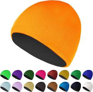 High Quality <b>Acrylic</b> <b>Wool</b> Custom Logo Knit Unisex Winter Beanie Hats With Customize Embroidery 3D Logo - Product Image 3