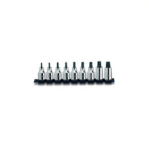 <b>Set</b> of 9 1/2'' TORX <b>Socket</b> Bits Usag for Efficient Fastening and Wrench Compatibility - Product Image 2