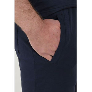 Short de sport patchwork rayé pour hommes personnalisé pur blanc - Product Image 5