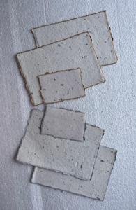 Eucalyptus Deckle Edge Papel hecho a mano Lujo rústico para invitaciones y manualidades Hoja de salvia Deckle Edge Paper con bordes metálicos - Product Image 6