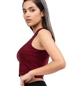 Camiseta sin mangas de longitud corta para mujer de calidad superior estilo Streetwear cuello redondo Slim Fit transpirable bordado uno para todos - Product Image 3