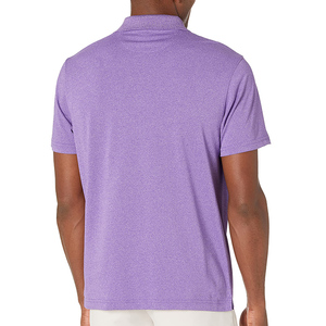 T-shirts polo décontractés personnalisés pour hommes Chemise polo brodée à manches courtes et respirante 100% coton vierge d'été pour hommes - Product Image 2