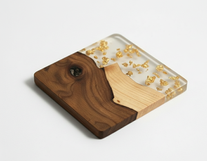 Posavasos de Madera Maciza Clásico Hecho a Mano con Forma de Caracol |   Posavasos de 5 mm de Grosor para Tazas de Té y Café |   Protección de Mesa Ecológica - Product Image 4