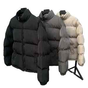 เสื้อโค้ทขนปลาปักเป้าหนาสำหรับผู้ชายเสื้อโค้ทผ้าคอตตอนแบบลำลองทรงหลวมไซส์ใหญ่พิเศษพิมพ์ลายแบบถักสำหรับใช้กลางแจ้ง - Product Image 1