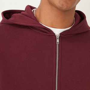 2025 Sudadera con capucha de gran tamaño en blanco de alta calidad ropa de calle moda personalizada hombres sudaderas con capucha al por mayor precio de fábrica sudaderas con cremallera completa - Product Image 3