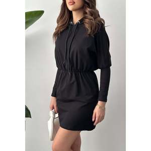 Robe de sport en sweat-shirt noir - Noir - Product Image 4