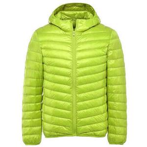 Veste matelassée à capuche en polyester et nylon imperméable légère en gros pour hommes, logo personnalisé, vêtements d'hiver pour hommes de la rue principale - Product Image 3