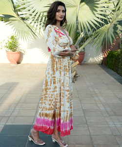 Robe longue de Bohème à manches froides pour femmes - Product Image 3