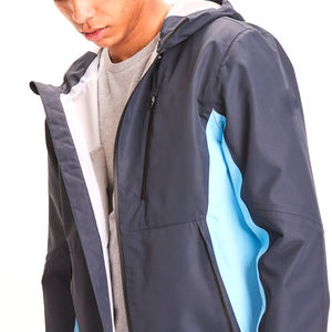 Chaqueta Cortavientos con Capucha para Hombre, Ligera, Impermeable, Transpirable, Ropa Deportiva, OEM, Venta al por Mayor, Exportación a Pakistán, Diseño con Letras - Product Image 4