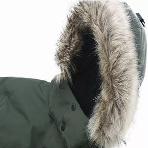 Parka de luxe en fourrure pour l'hiver, hommes et femmes, manteau chaud et épais à capuche, doublure en fausse fourrure, vêtements pour temps froid, design OEM, personnalisable à l'avant - Product Image 5
