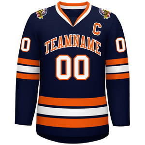 Nouveaux produits 2025, maillot de hockey sur glace personnalisé pour l'entraînement d'équipe, logo imprimé par sublimation, nom, numéro, maillot de hockey pour homme - Product Image 5