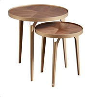 Meubles de bureau à domicile de conception classique ensemble de deux meubles de table gigogne Table gigogne salon fait à la main meilleurs meubles de style