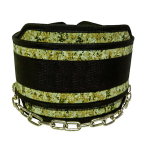 Cinturón de Neopreno con Cadenas de Acero para Levantamiento de Pesas, Soporte Lumbar, Negro y Rojo, Cinturón de Dipping Resistente - Product Image 5