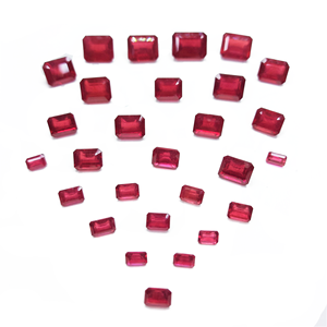 Rubíes Naturales de Bangkok Calibrados, Corte Octogonal Esmeralda, Sueltos para Joyería, Disponibles en Rojo, Amarillo, Verde, Azul y Rosa - Product Image 1