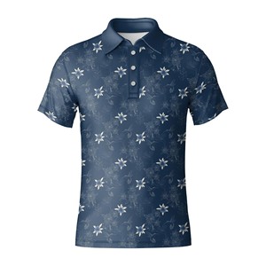 Polo de golf de haute qualité pour hommes, tissu extensible performant avec logo personnalisé, t-shirts à séchage rapide pour les clubs de golf, commandes en gros - Product Image 4