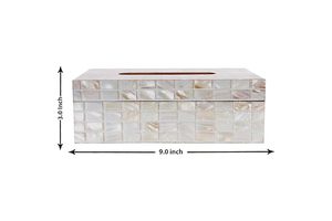 Boîte à mouchoirs en nacre faite à la main en gros Support décoratif élégant pour la maison et le bureau par AALIYAN IMPEX - Product Image 3