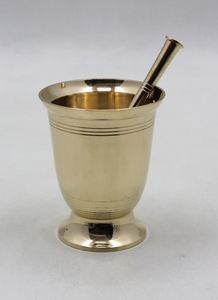 Meilleures ventes de pilon à mortier en laiton de haute qualité, outils pour herbes et épices en métal pour la cuisine et la table, produit Offre Spéciale - Product Image 5