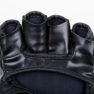ถุงมือชกมวย MMA แบบครึ่งนิ้ว คุณภาพพรีเมียม พร้อมผ้าพันมือแบบมีแถบตีนตุ๊กแก สำหรับฝึกซ้อมฟิตเนส คิกบ็อกซิ่ง MMA สำหรับผู้ใหญ่ - Product Image 5