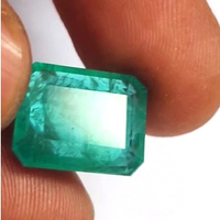 1 unidad de Esmeralda verde natural 15x12mm corte esmeralda 11,2 Cts lote Iroc ventas alta calidad Esmeralda Octágono piedra preciosa faceta US $1680