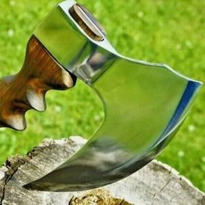 Hache de type tomahawk en acier à haute teneur en carbone de qualité industrielle NM Factory, usage polyvalent, manche en bois 4 - Product Image 1