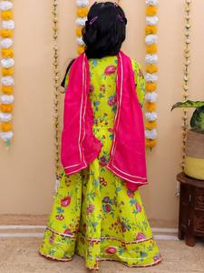 Nuevo diseñador hermosos niños indios hechos a mano Lehenga Choli chica tradicional diseñador Ghaghra Choli para niñas de 1 a 12 años - Product Image 5