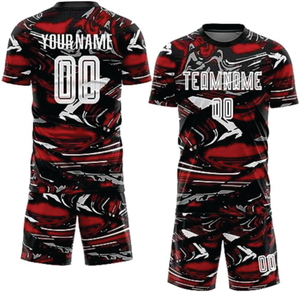 Customizable Men's and Women's Soccer Uniform with Rhinestone Technology Sublimation Printing Jersey and <b>Shorts</b> - Product Image 3