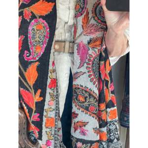 Tissu d'été en jersey de laine brodé Paisley, imprimé numérique, motif léopard, lettres, pois, modal, rayonne, polyester, viscose, denim, dentelle - Product Image 4