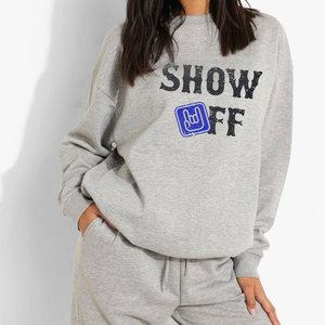 Fabricante personalizado Oversized Plain Plus Size Jumper Fleece Streetwear Heavyweight Sudadera Pullover Mujer Sudadera con capucha para niñas - Product Image 1