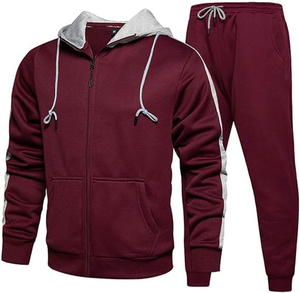 2023 camiseta de fútbol personalizada chaqueta de fútbol de invierno entrenamiento Jogging cómodo cremallera sudaderas con capucha trajes conjunto de dos piezas chándales - Product Image 2