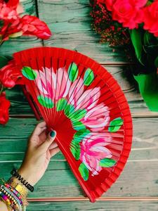 Ventiladores de bambú de madera para pedidos al por mayor y personalizados, ventiladores de mano con logotipo personalizado para eventos corporativos y promociones - Product Image 2